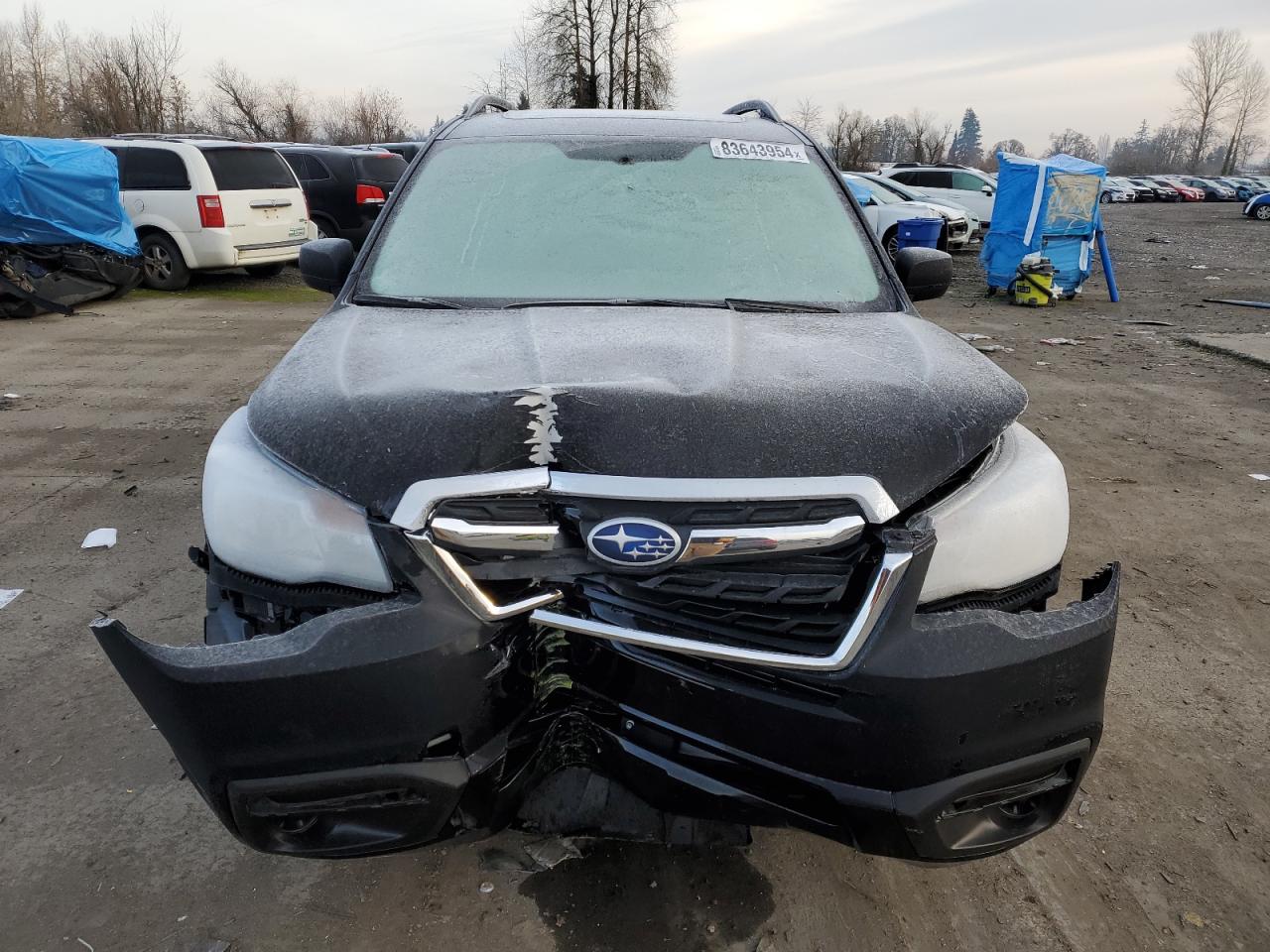 2017 Subaru Forester VIN JF2SJAEC3HH560107 Copart auction photo, front end / side damage thumbnail 5
