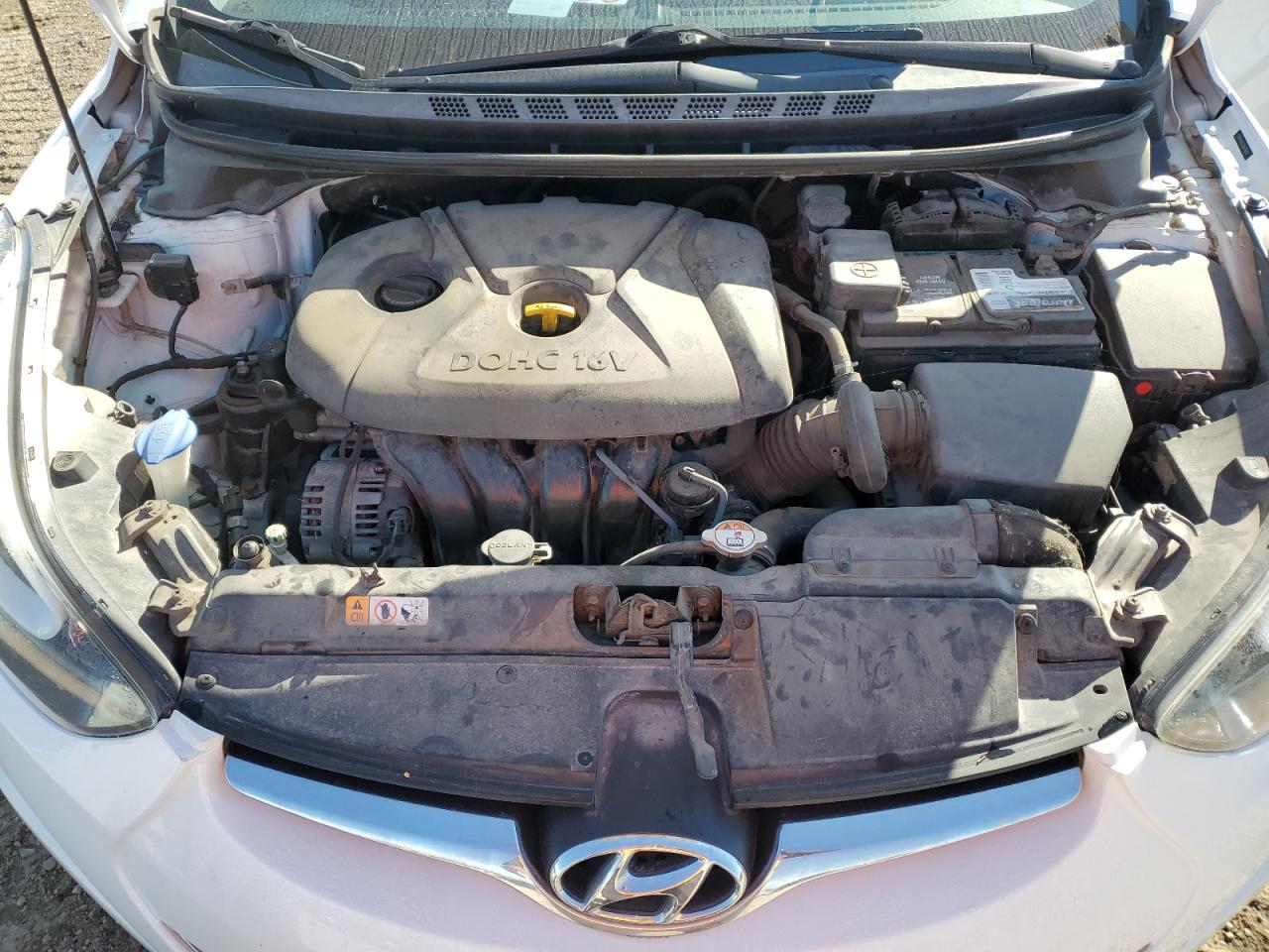 2016 Hyundai Elantra VIN 5NPDH4AE2GH716651 Copart auction photo, front end damage thumbnail 11