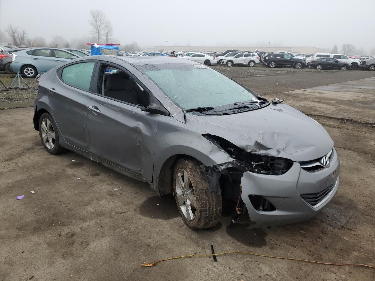 2013 Hyundai Elantra VIN 5NPDH4AE9DH333401 Copart auction photo, front end / all over damage thumbnail 4