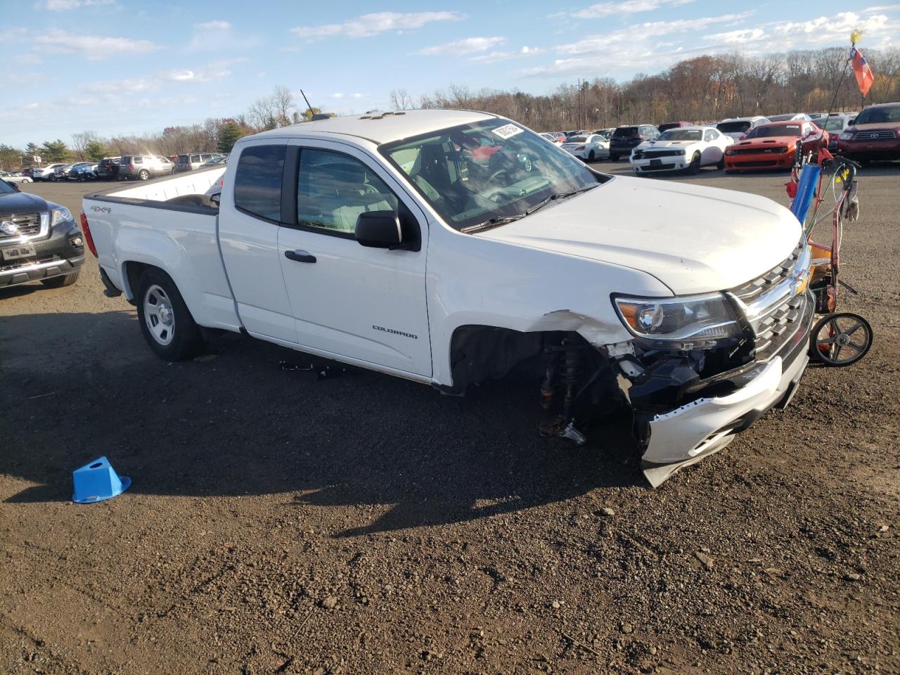 2021 Chevrolet Colorado VIN 1GCHTBEA5M1103891 Copart auction photo, all over damage thumbnail 4
