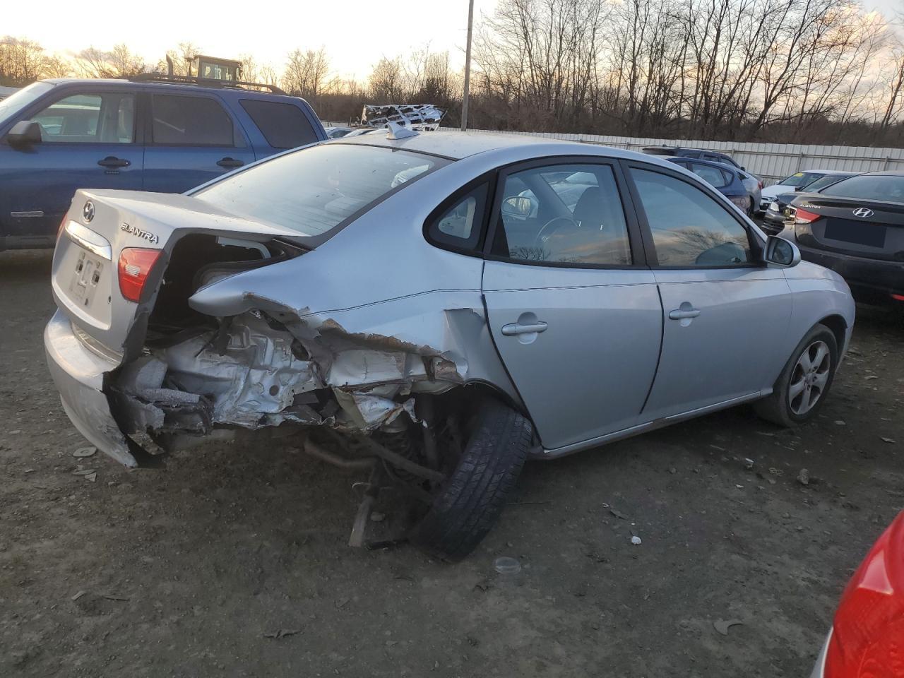 2010 Hyundai Elantra VIN KMHDU4AD9AU869779 Copart auction photo, rear end damage thumbnail 3