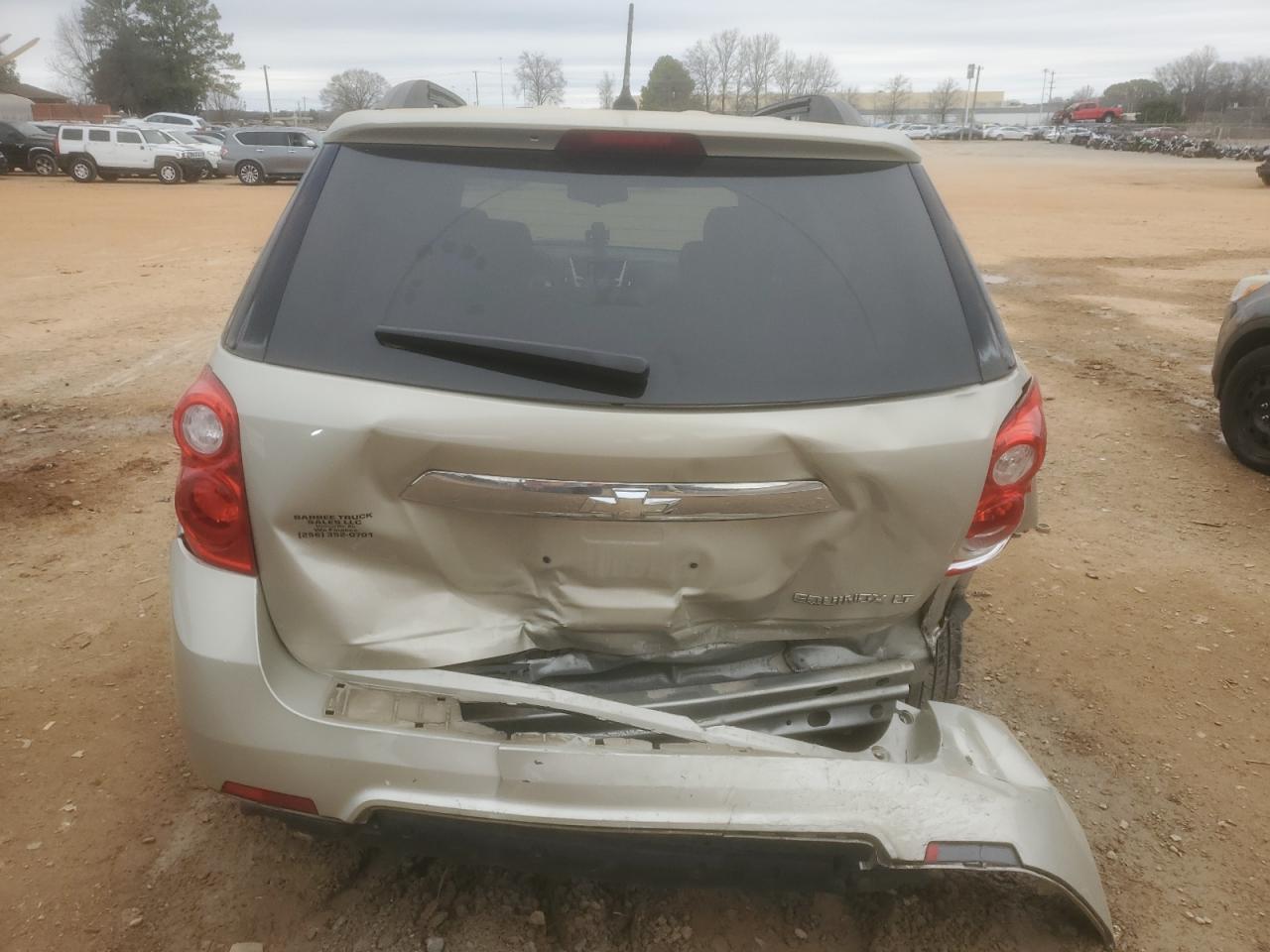 2013 Chevrolet Equinox VIN 1GNALDEK1DZ129595 Copart auction photo, rear end / front end damage thumbnail 6