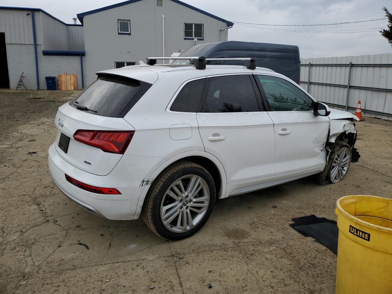 2020 Audi Q5 VIN WA1BNAFY0L2017154 Copart auction photo, front end / side damage thumbnail 3