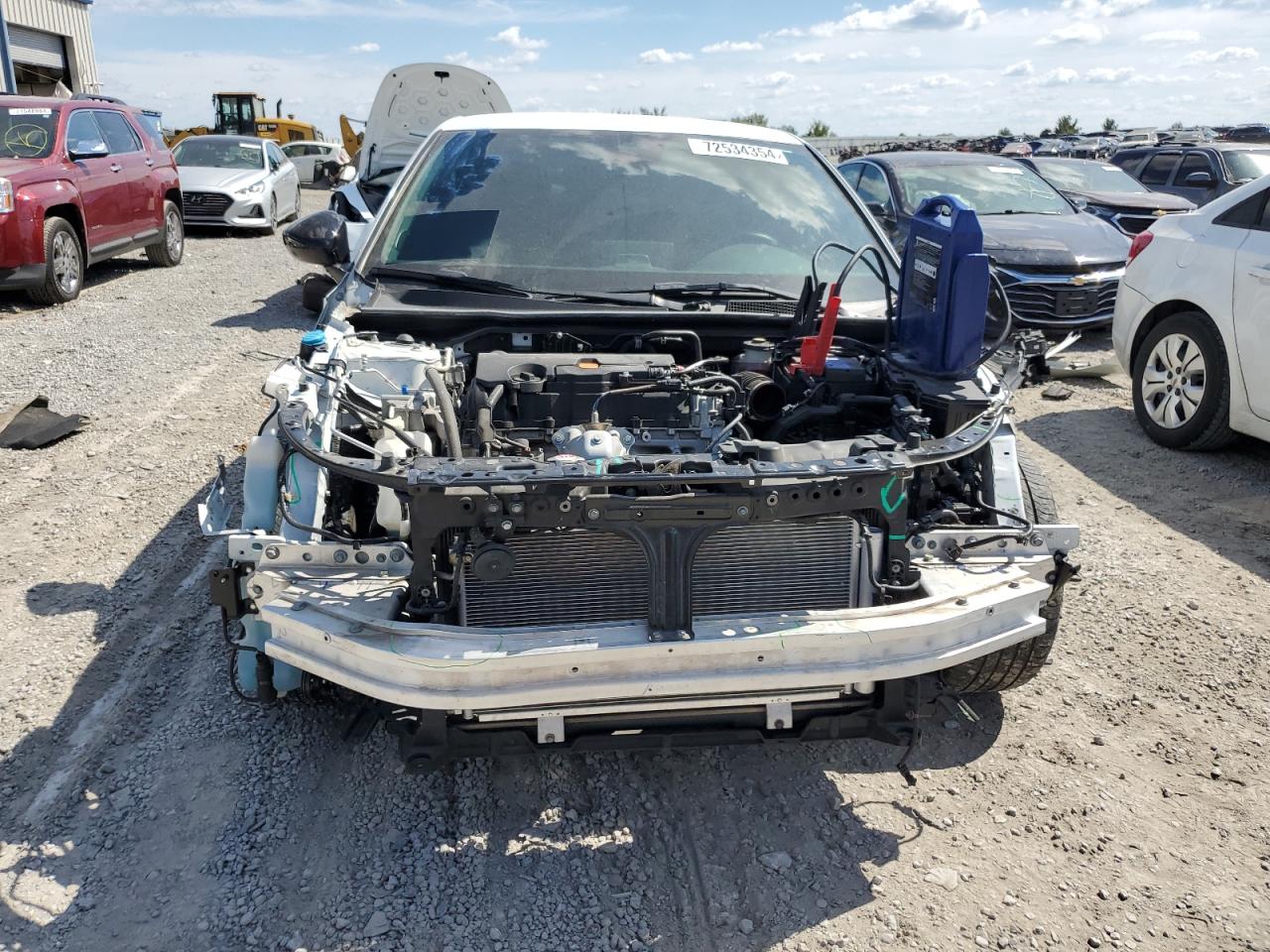 2022 Honda Civic VIN 2HGFE2F59NH503279 Copart auction photo, front end damage thumbnail 5
