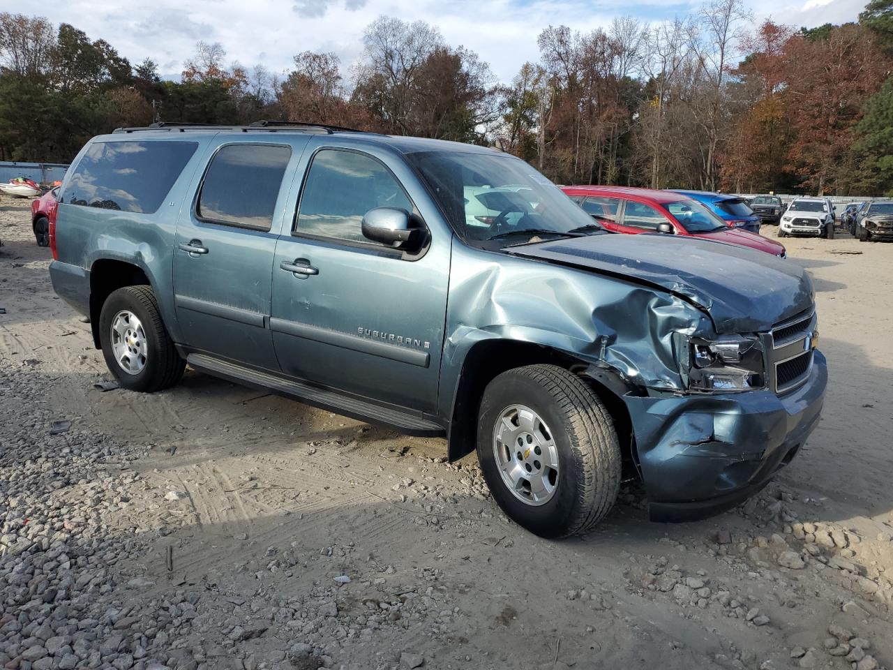 2009 Chevrolet Suburban VIN 1GNFK26319R174712 Copart auction photo, front end / side damage thumbnail 4