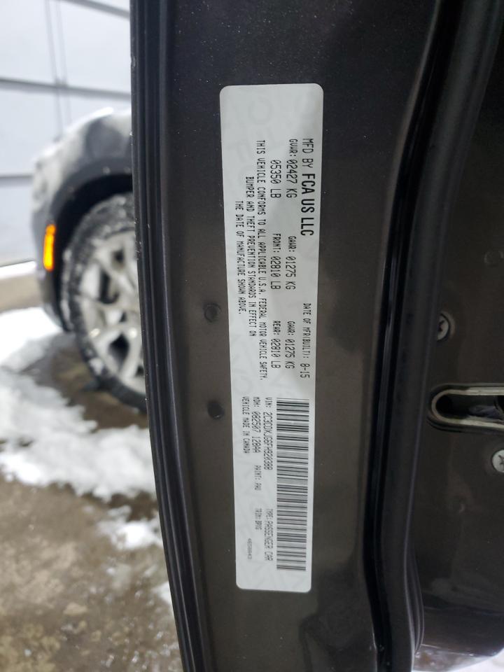 2015 Dodge Charger VIN 2C3CDXJG6FH920388 Copart auction photo, rear end / minor dent/scratches damage thumbnail 12