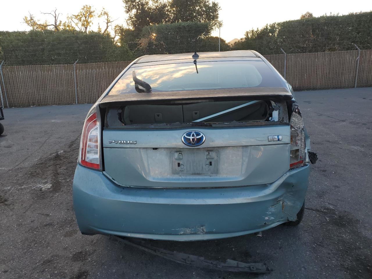 2013 Toyota Prius VIN JTDKN3DU6D1689339 Copart auction photo, rear end / side damage thumbnail 6