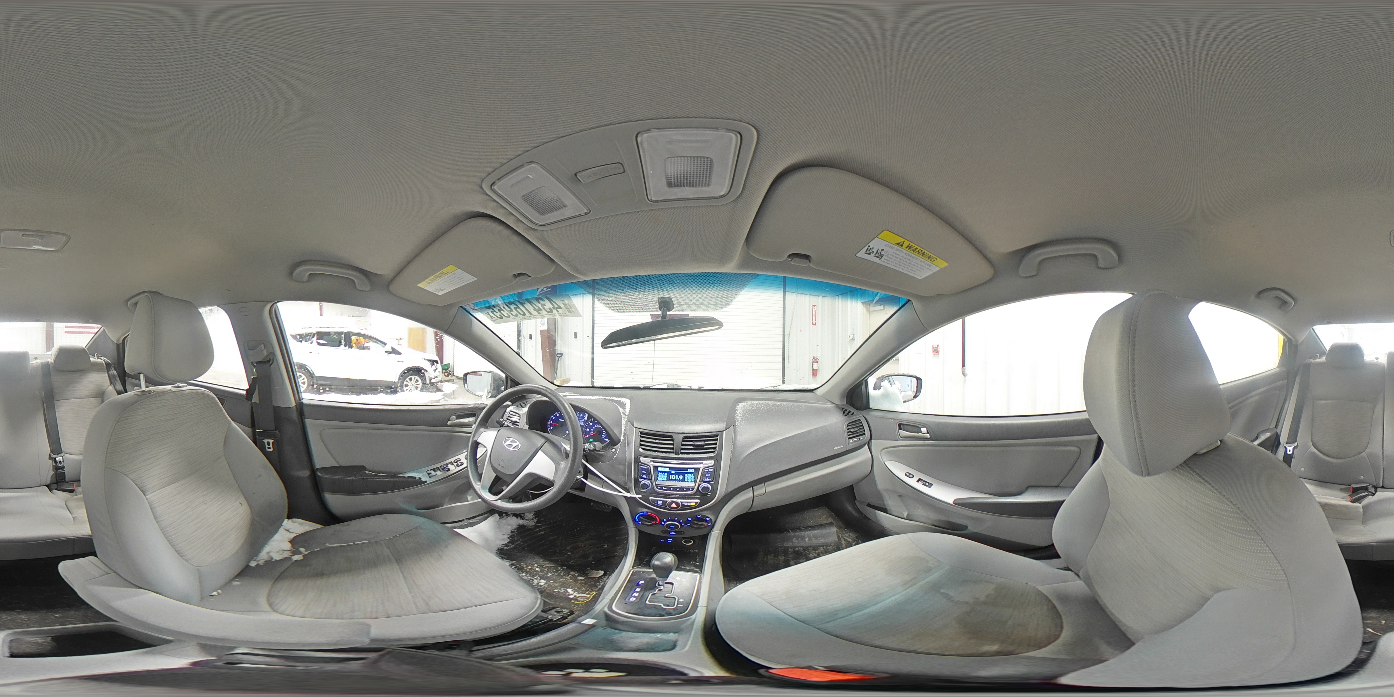 2017 Hyundai Accent VIN KMHCT4AEXHU375688 Copart auction photo, front end damage thumbnail 13