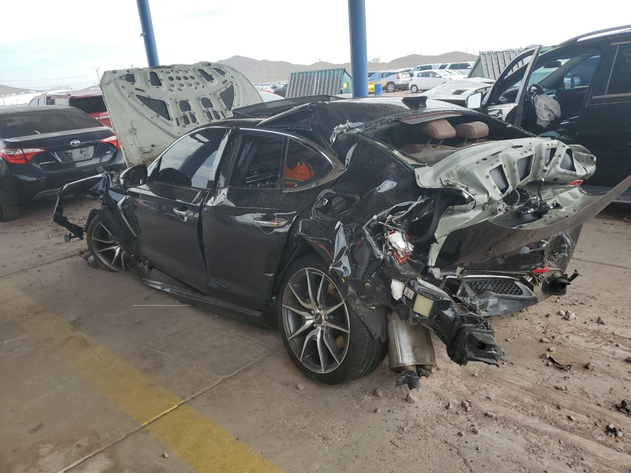 2020 Genesis G70 VIN KMTG34LE6LU050968 Copart auction photo, all over damage thumbnail 2