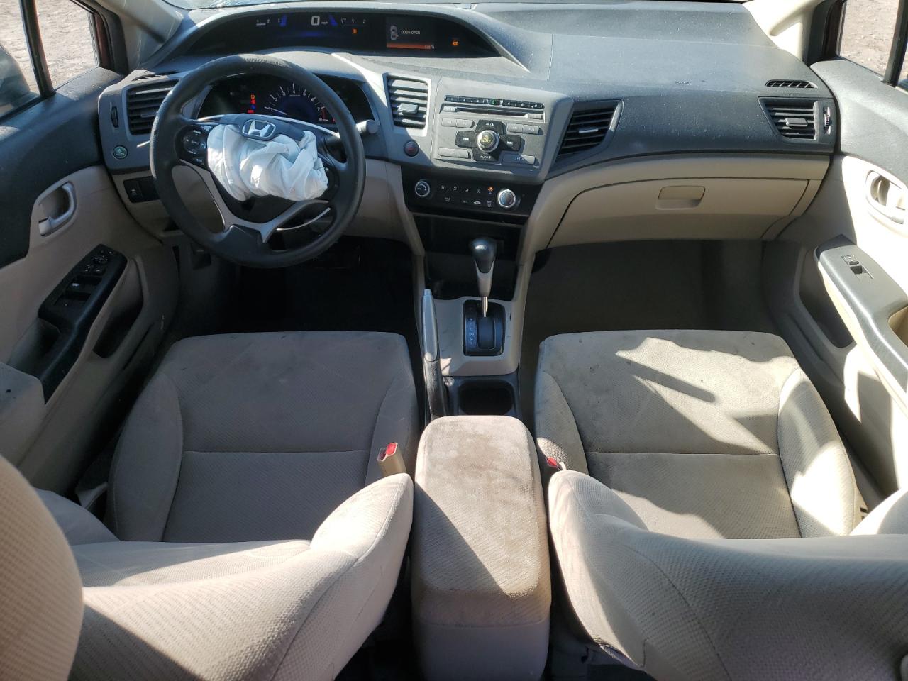 2012 Honda Civic VIN 2HGFB2F55CH503298 Copart auction photo, front end / minor dent/scratches damage thumbnail 8