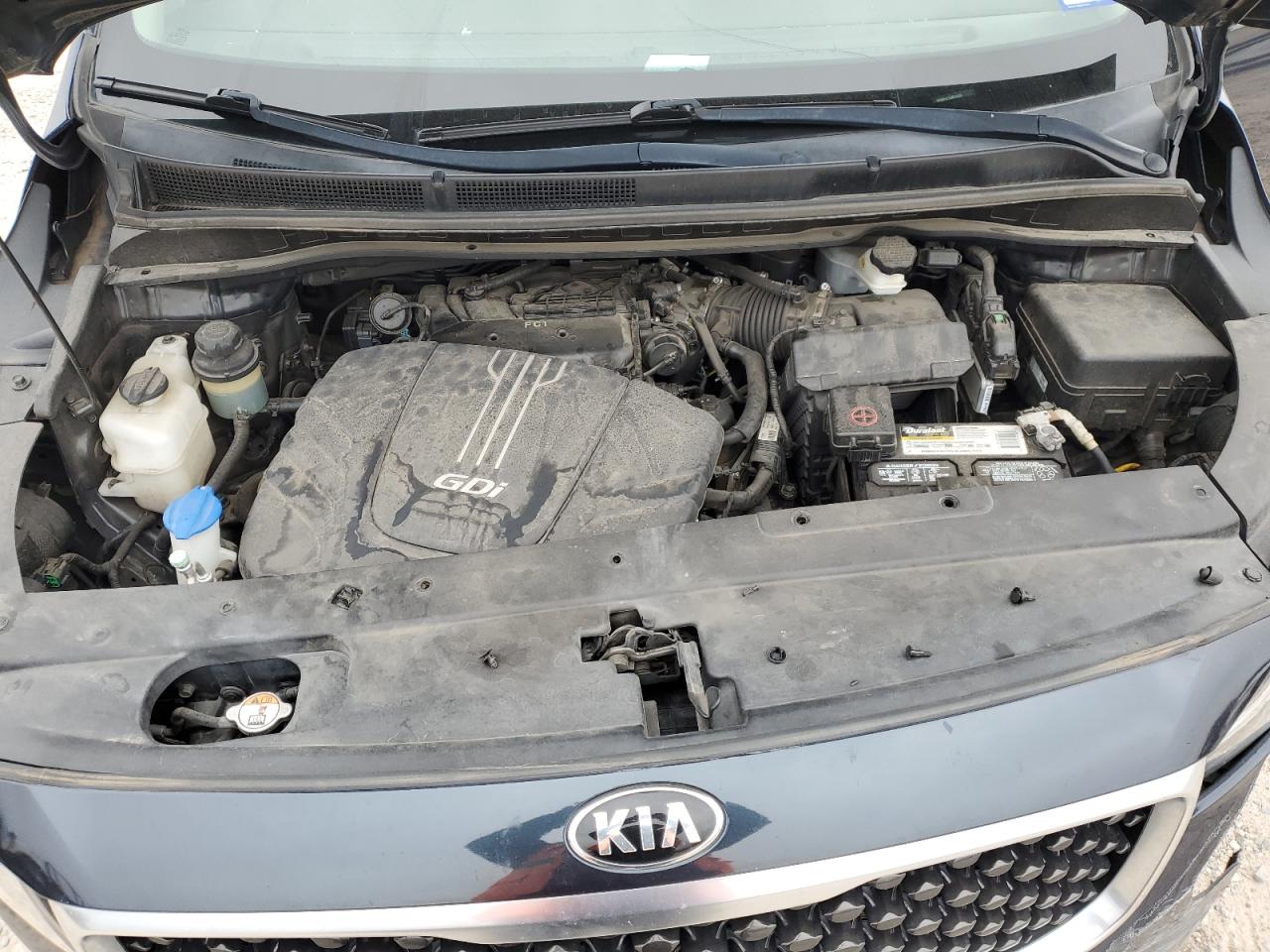 2016 KIA Sedona VIN KNDMB5C15G6134605 Copart auction photo, all over damage thumbnail 12