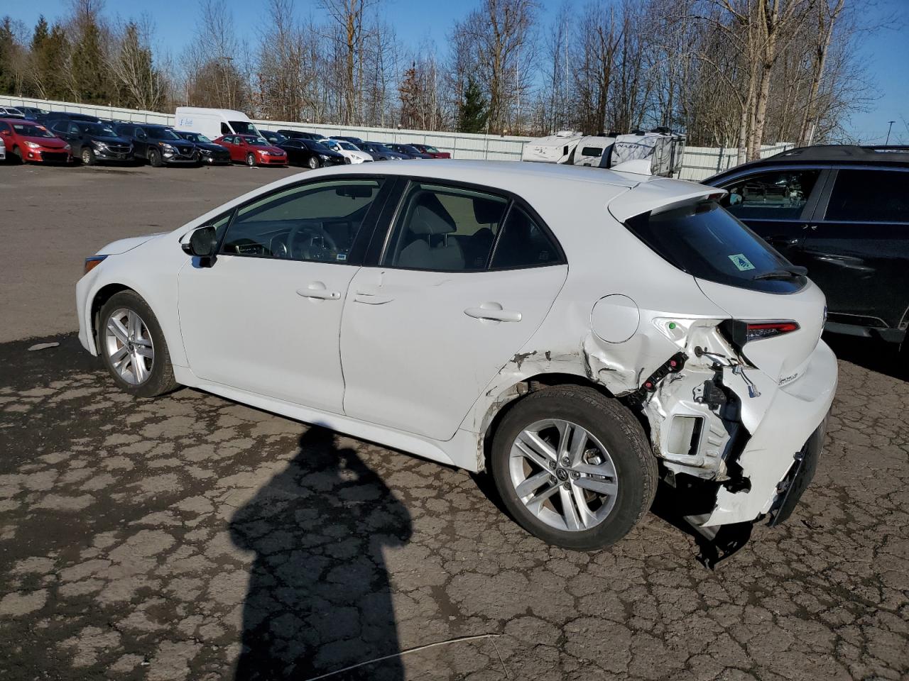 2021 Toyota Corolla VIN JTND4MBE0M3130690 Copart auction photo, rear end damage thumbnail 2