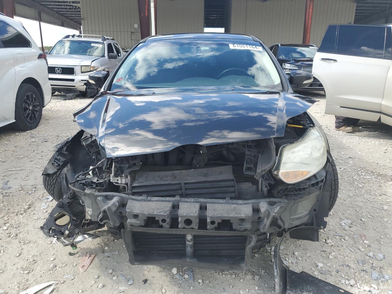 2014 Ford Focus VIN 1FADP3K29EL455289 Copart auction photo, front end / undercarriage damage thumbnail 5