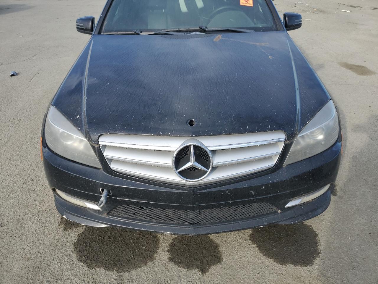 2011 Mercedes-Benz C-klasse VIN WDDGF5EB4BR182830 Copart auction photo, rear end / stripped damage thumbnail 11