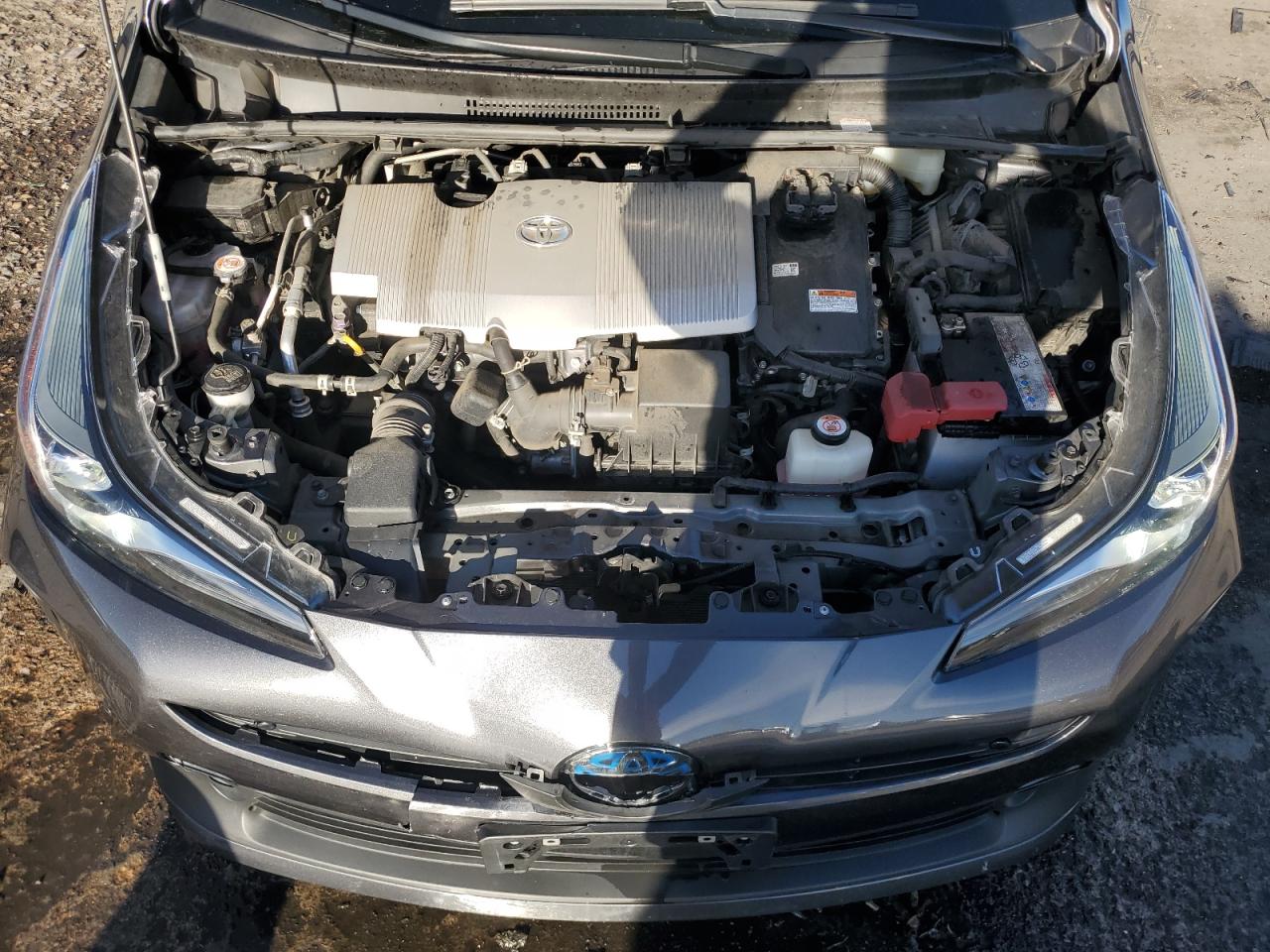 2021 Toyota Prius VIN JTDL9MFU9M3027061 Copart auction photo, rear end / front end damage thumbnail 11