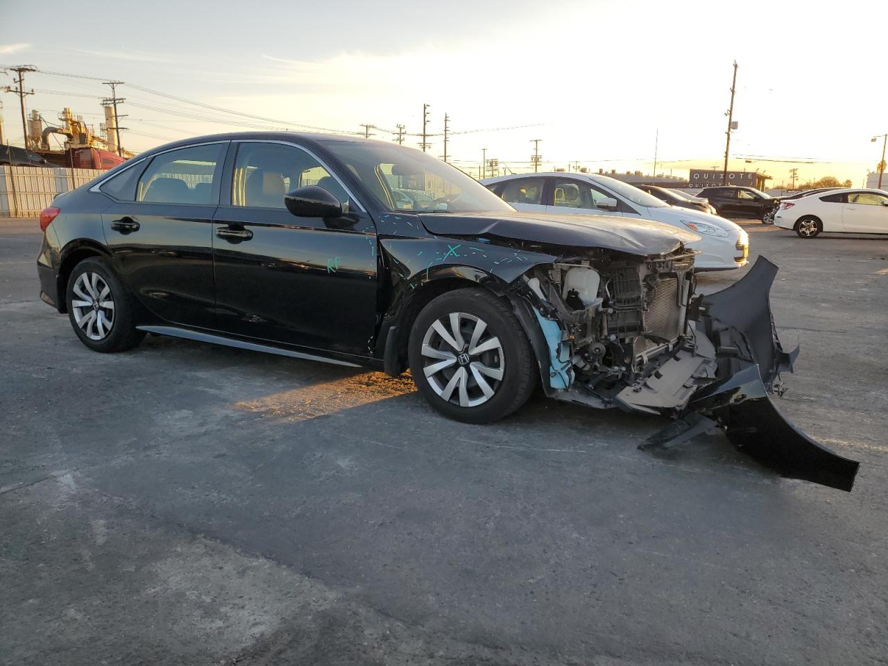 2022 Honda Civic VIN 2HGFE2F28NH545626 Copart auction photo, front end damage thumbnail 4