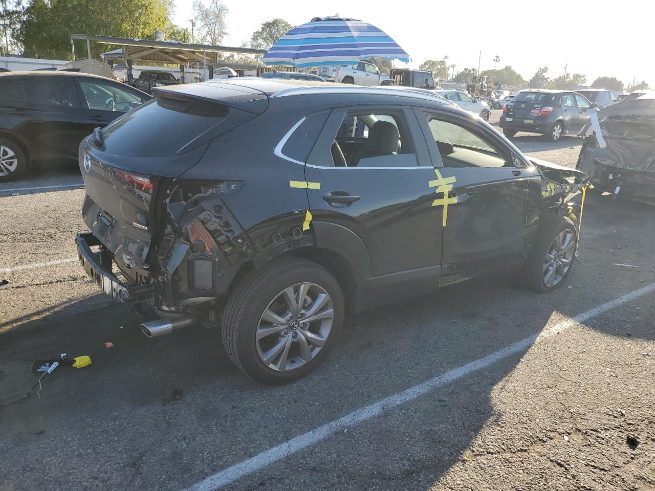 2022 Mazda CX-30 VIN 3MVDMBBL6NM416632 Copart auction photo, front end / rear end damage thumbnail 3