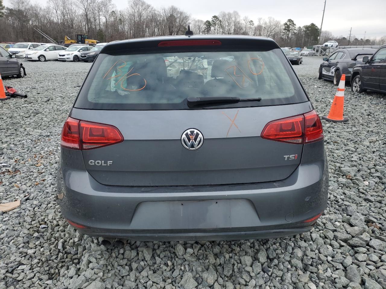 2015 Volkswagen Golf VIN 3VW217AU3FM019189 Copart auction photo, all over damage thumbnail 6