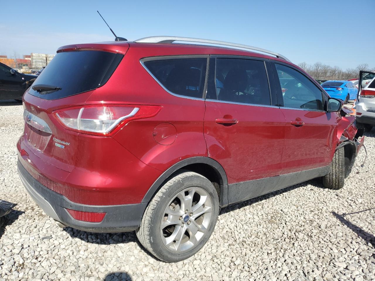 2014 Ford Escape VIN 1FMCU9J91EUD07529 Copart auction photo, front end damage thumbnail 3