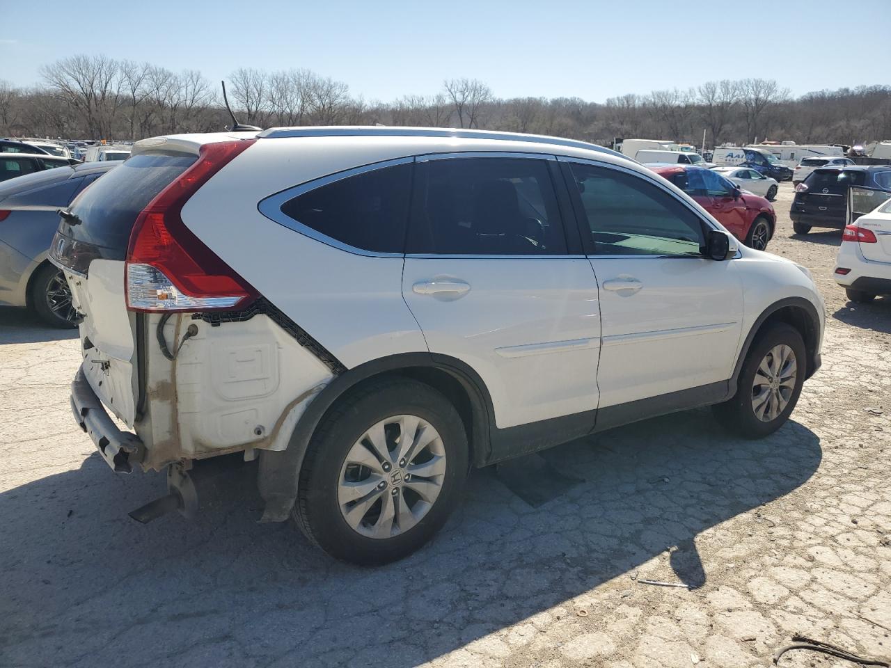 2014 Honda CR-V VIN 5J6RM3H74EL014773 Copart auction photo, rear end damage thumbnail 3