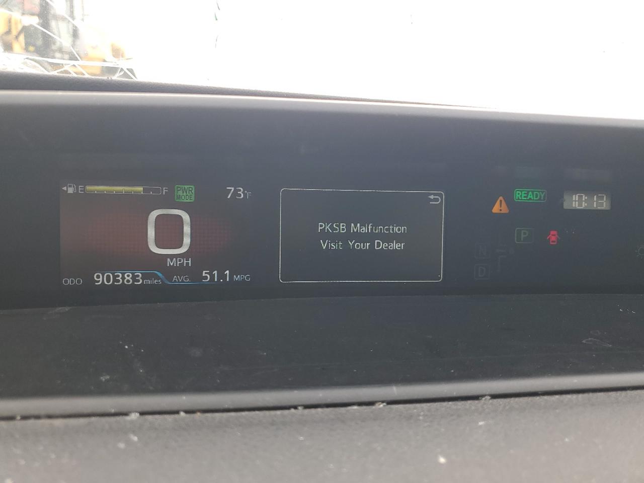 2022 Toyota Prius VIN JTDKAMFU0N3159212 Copart auction photo, front end / top/roof damage thumbnail 9
