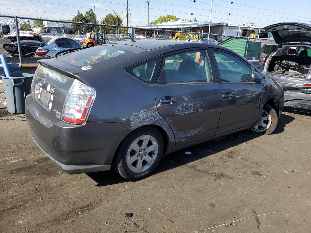 2007 Toyota Prius VIN JTDKB20U073265723 Copart auction photo, side damage thumbnail 3