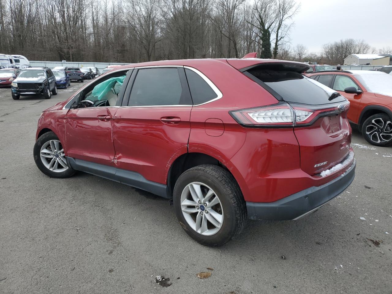 2018 Ford Edge VIN 2FMPK4J91JBC42319 Copart auction photo, front end / side damage thumbnail 2