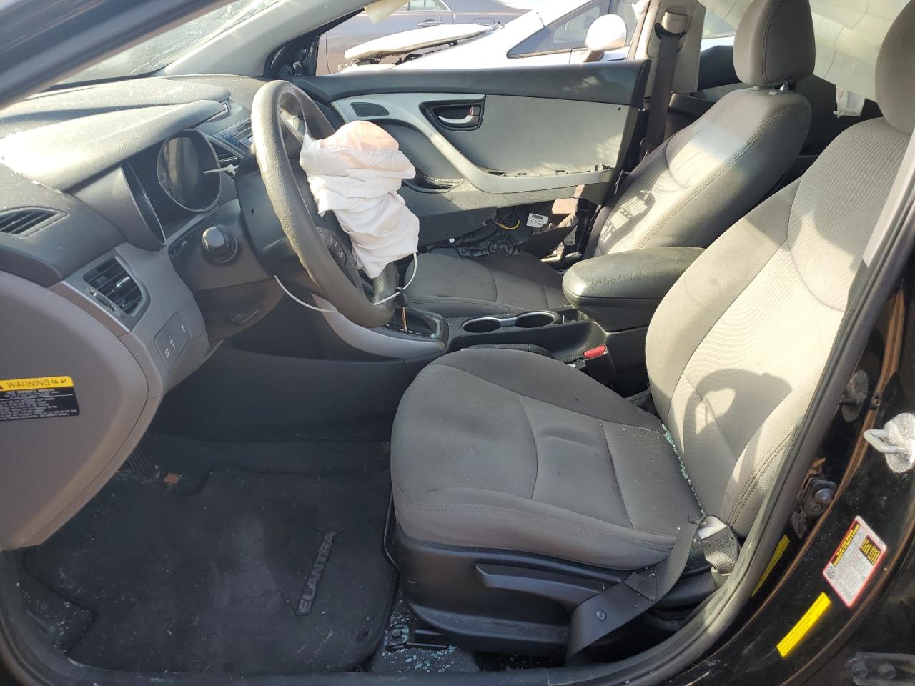 2014 Hyundai Elantra VIN 5NPDH4AE9EH538699 Copart auction photo, side / front end damage thumbnail 7