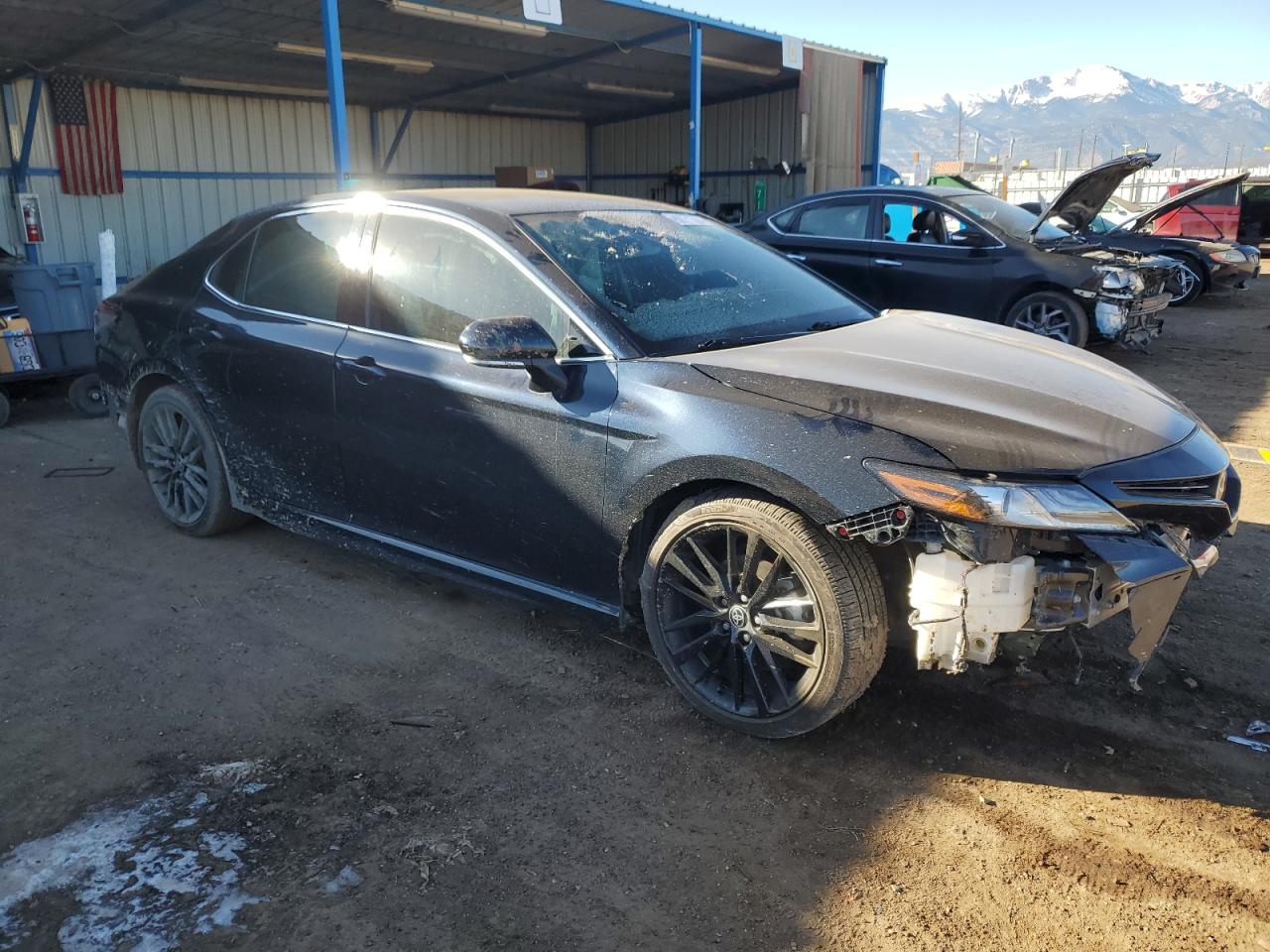 2021 Toyota Camry VIN 4T1K61BK0MU028192 Copart auction photo, front end / rear end damage thumbnail 4