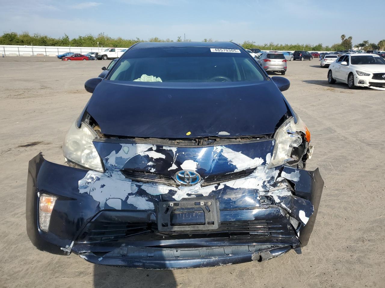 2014 Toyota Prius VIN JTDKN3DU7E0393477 Copart auction photo, front end damage thumbnail 5