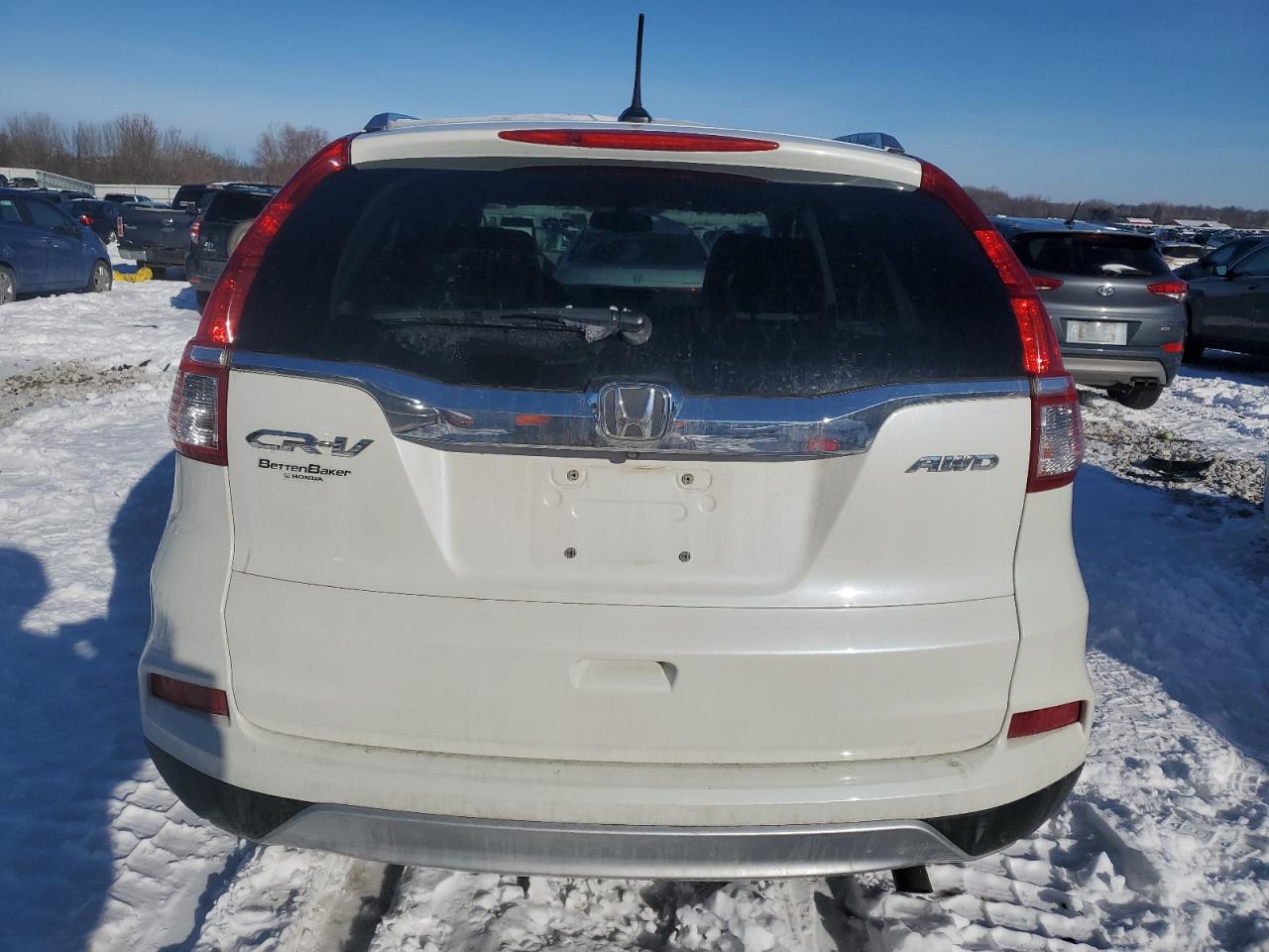 2015 Honda CR-V VIN 5J6RM4H76FL080605 Copart auction photo, side damage thumbnail 6