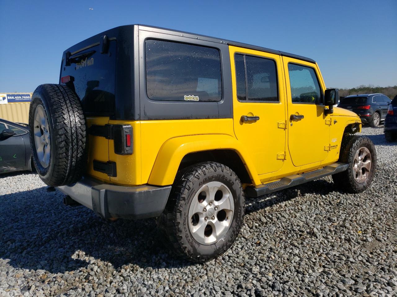 2015 Jeep Wrangler VIN 1C4HJWEG1FL721671 Copart auction photo, front end damage thumbnail 3