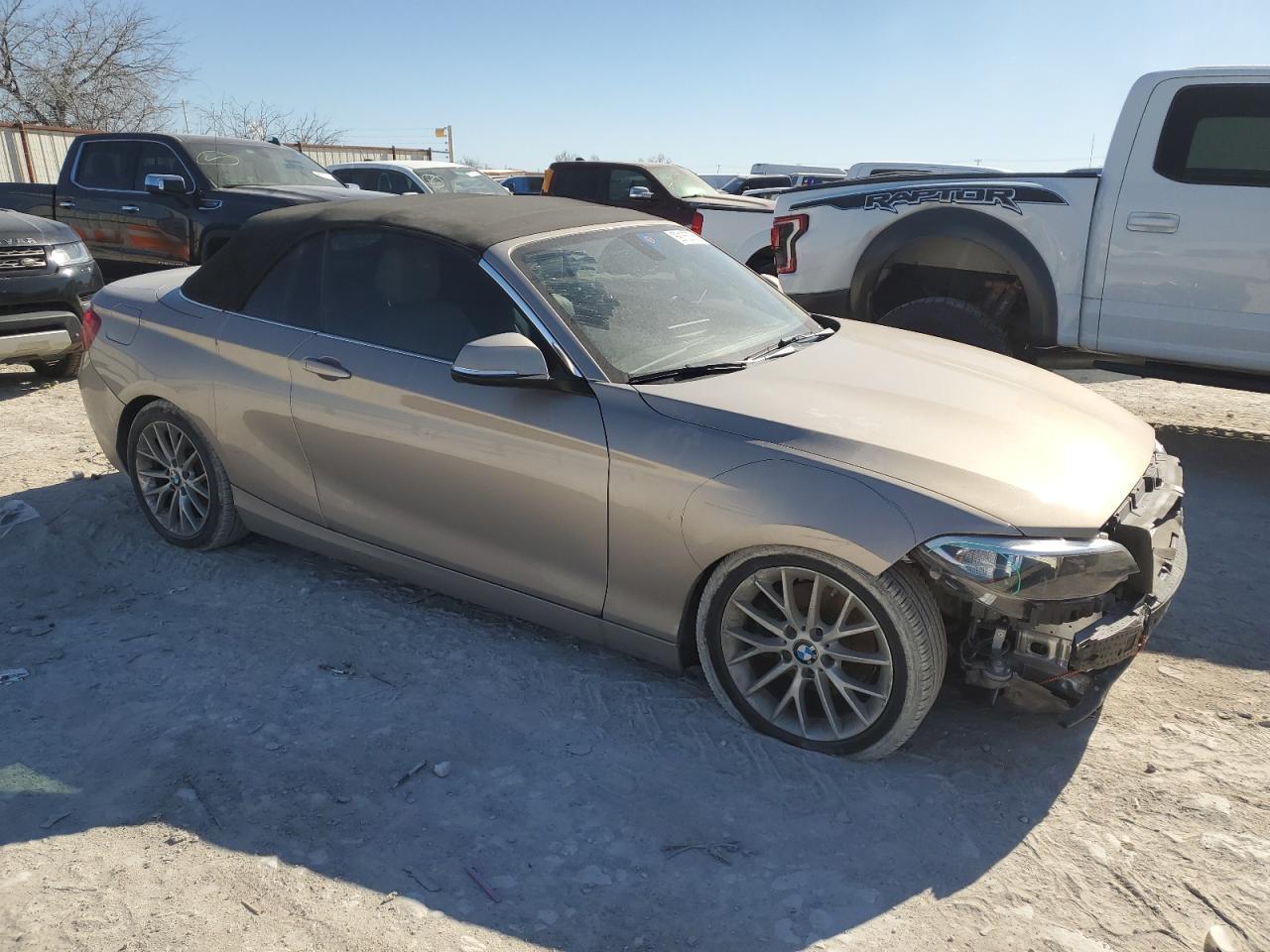2015 BMW 2er VIN WBA1K5C54FV242897 Copart auction photo, front end / undercarriage damage thumbnail 4