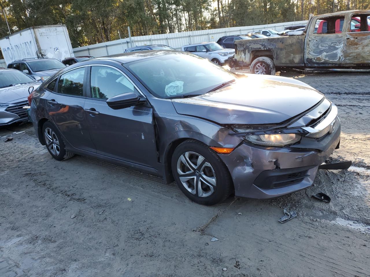 2018 Honda Civic VIN 2HGFC2F53JH586501 Copart auction photo, front end damage thumbnail 4