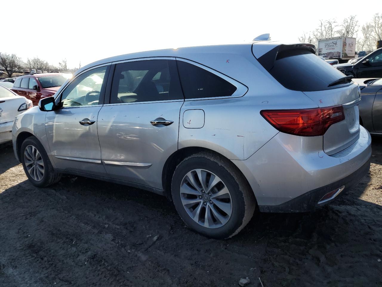 2015 Acura MDX VIN 5FRYD4H40FB015824 Copart auction photo, front end / side damage thumbnail 2