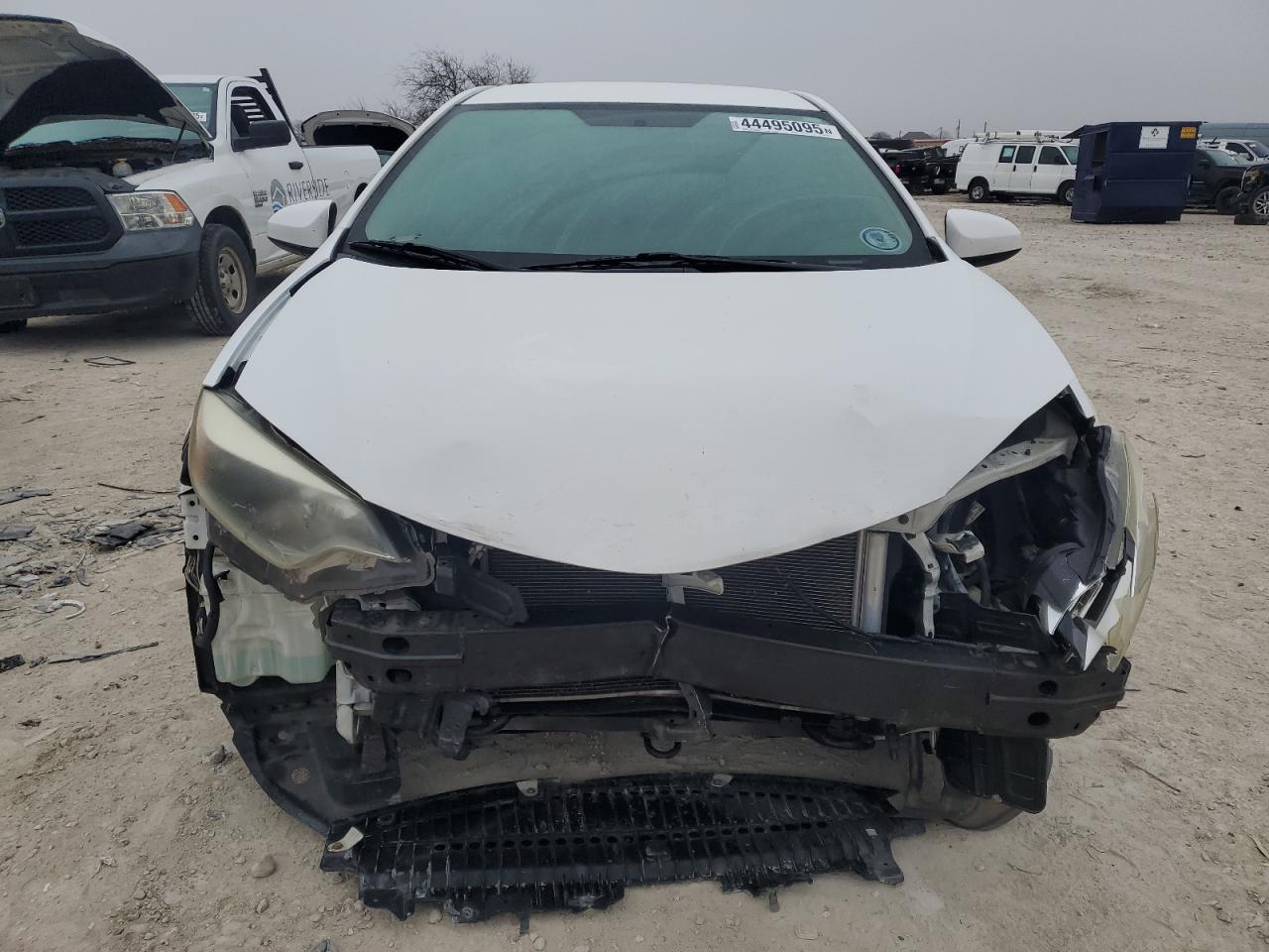 2016 Toyota Corolla VIN 2T1BURHE0GC495110 Copart auction photo, front end damage thumbnail 5