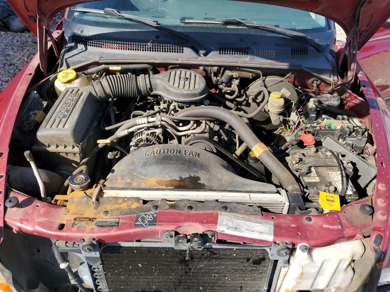 1998 Dodge Dakota VIN 1B7GL22X8WS762467 Copart auction photo, front end / rear end damage thumbnail 11