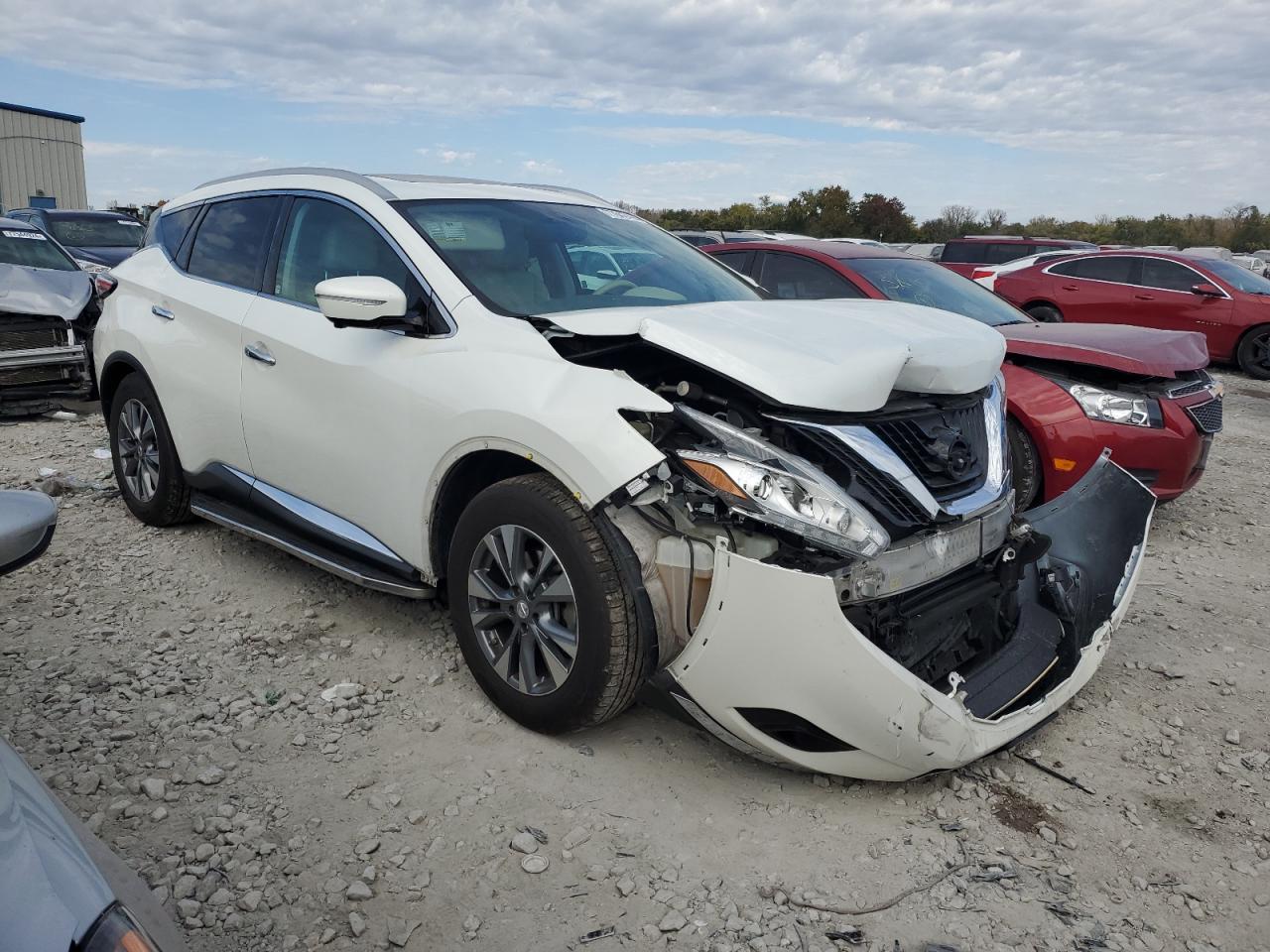 2015 Nissan Murano VIN 5N1AZ2MH0FN207372 Copart auction photo, front end damage thumbnail 4