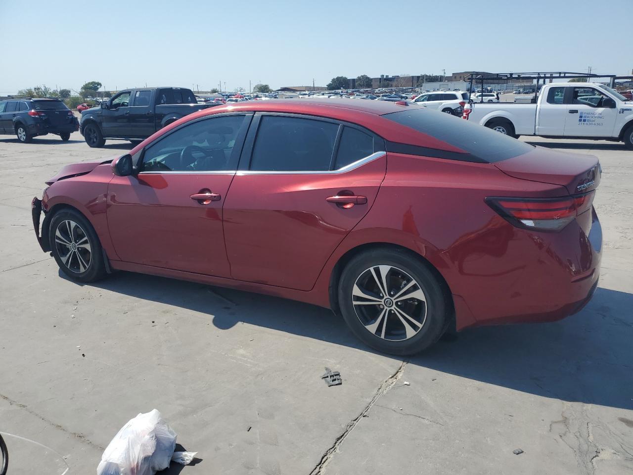 2022 Nissan Sentra VIN 3N1AB8CV8NY246086 Copart auction photo, all over damage thumbnail 2