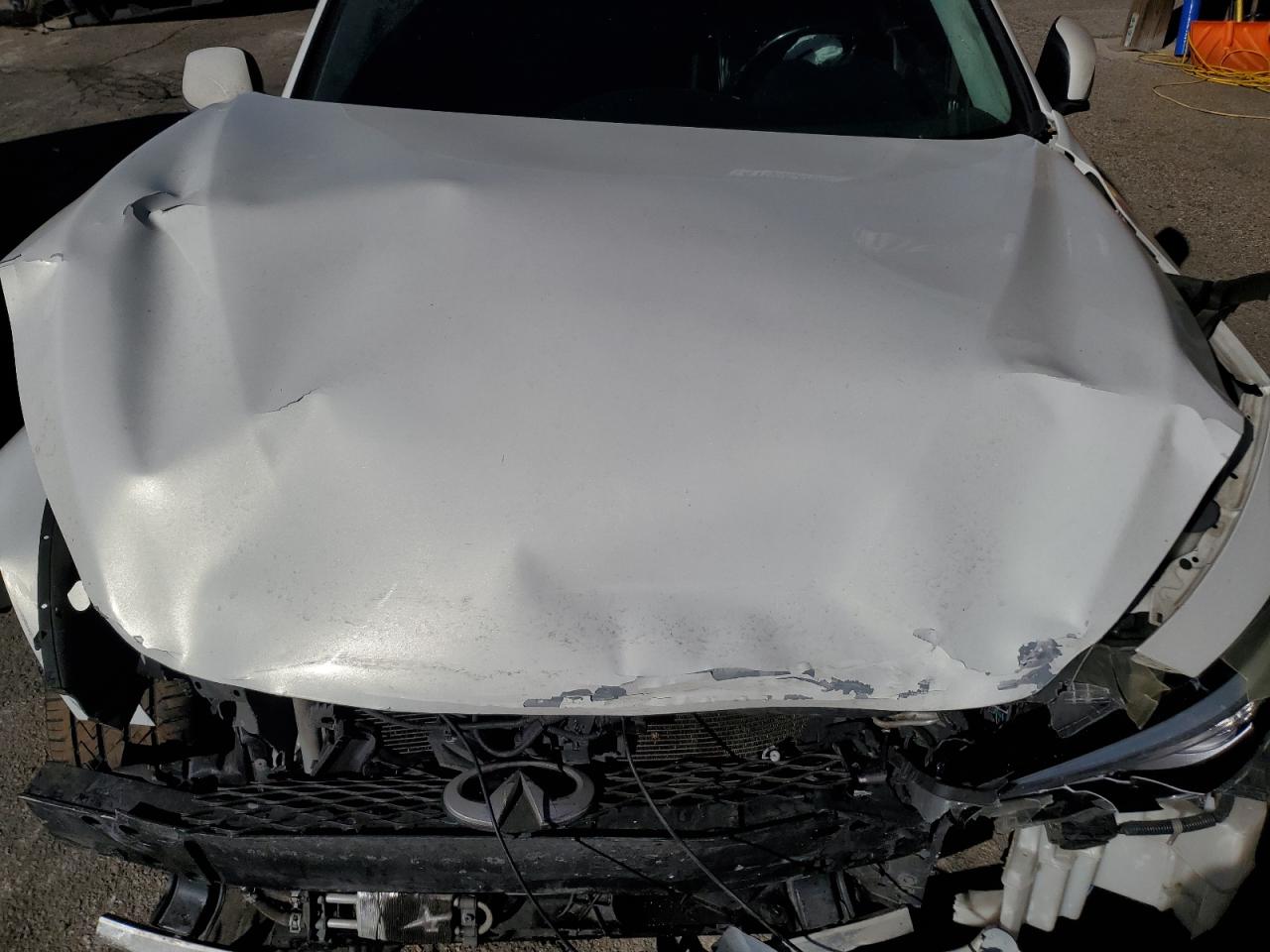2014 Infiniti Q50 VIN JN1BV7AP0EM677325 Copart auction photo, front end / side damage thumbnail 11