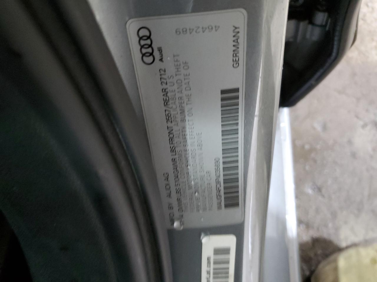 2015 Audi A6 VIN WAUGFAFC8FN035690 Copart auction photo, front end / side damage thumbnail 12