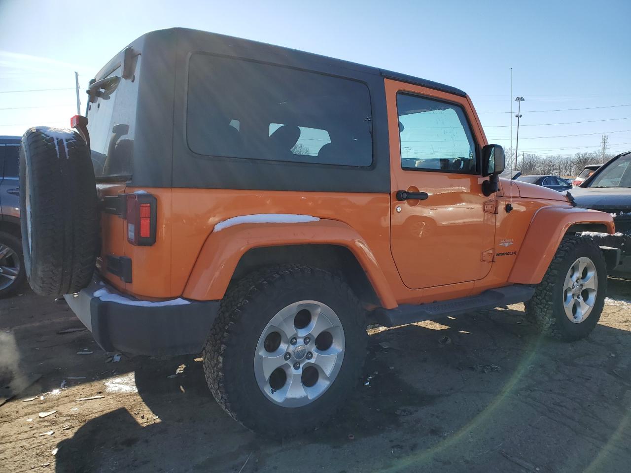 2013 Jeep Wrangler VIN 1C4AJWBGXDL506194 Copart auction photo, front end damage thumbnail 3