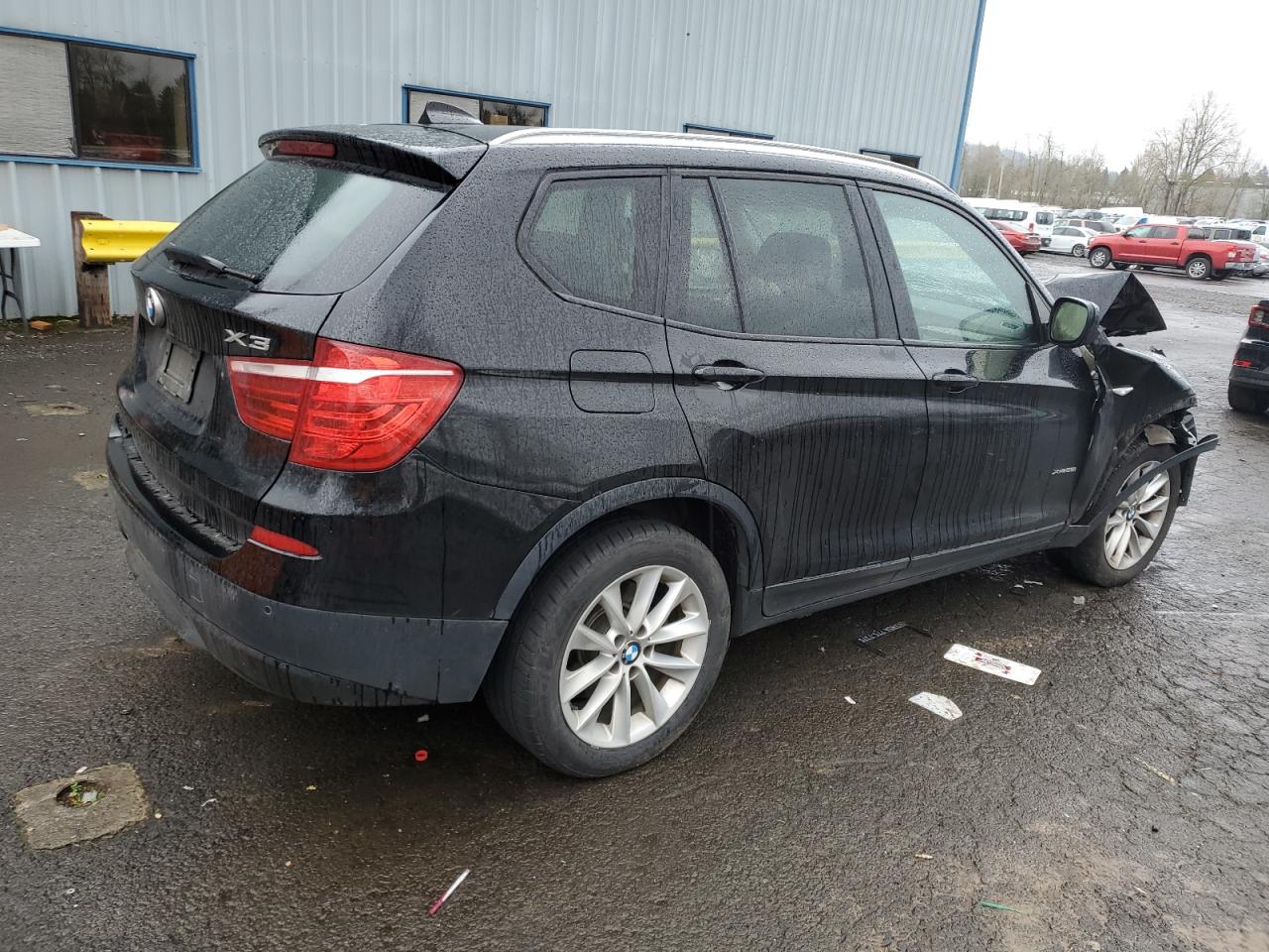 2014 BMW X3 VIN 5UXWX9C53E0D40544 Copart auction photo, front end damage thumbnail 3