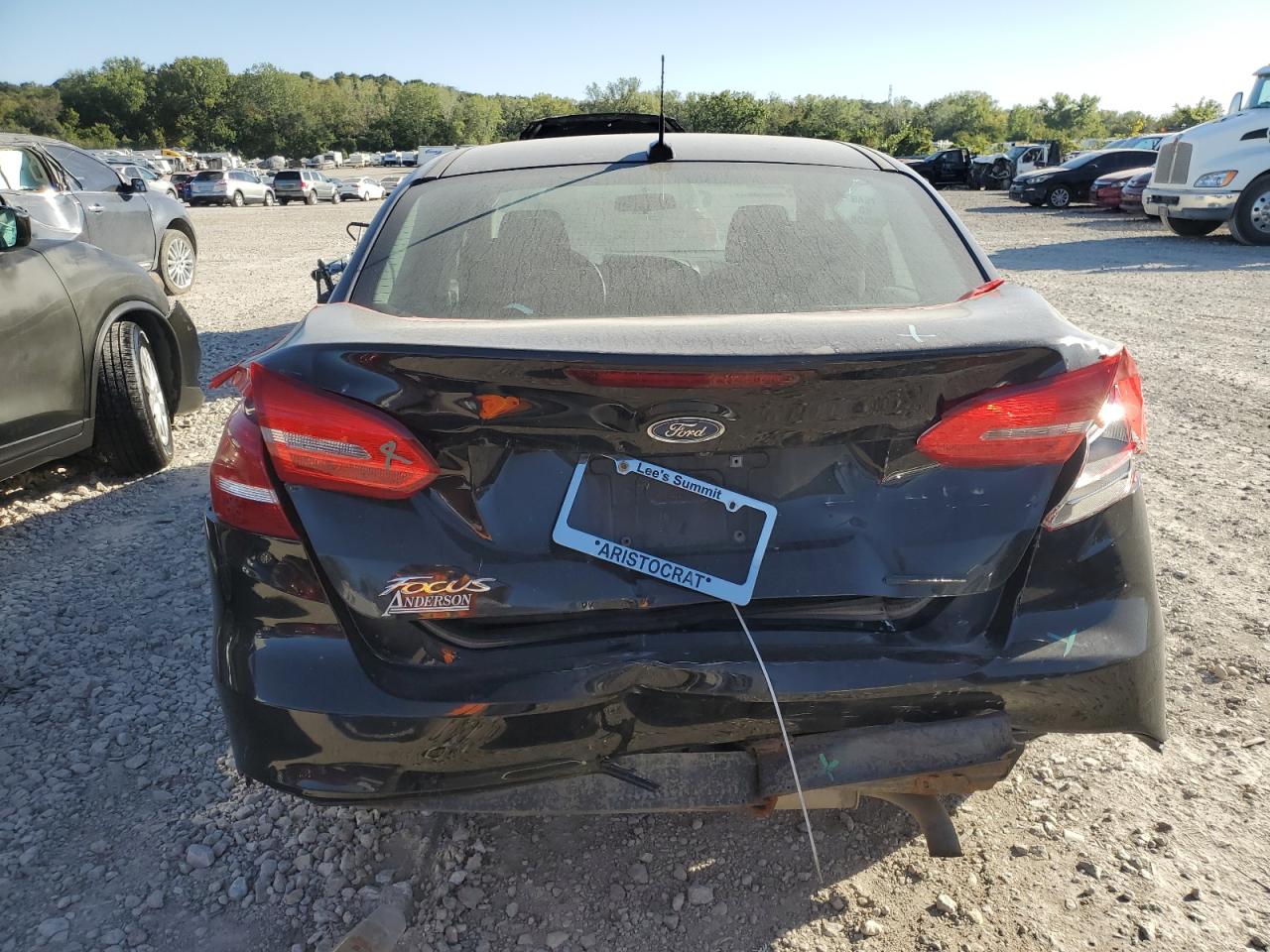 2016 Ford Focus VIN 1FADP3E24GL392360 Copart auction photo, rear end damage thumbnail 6
