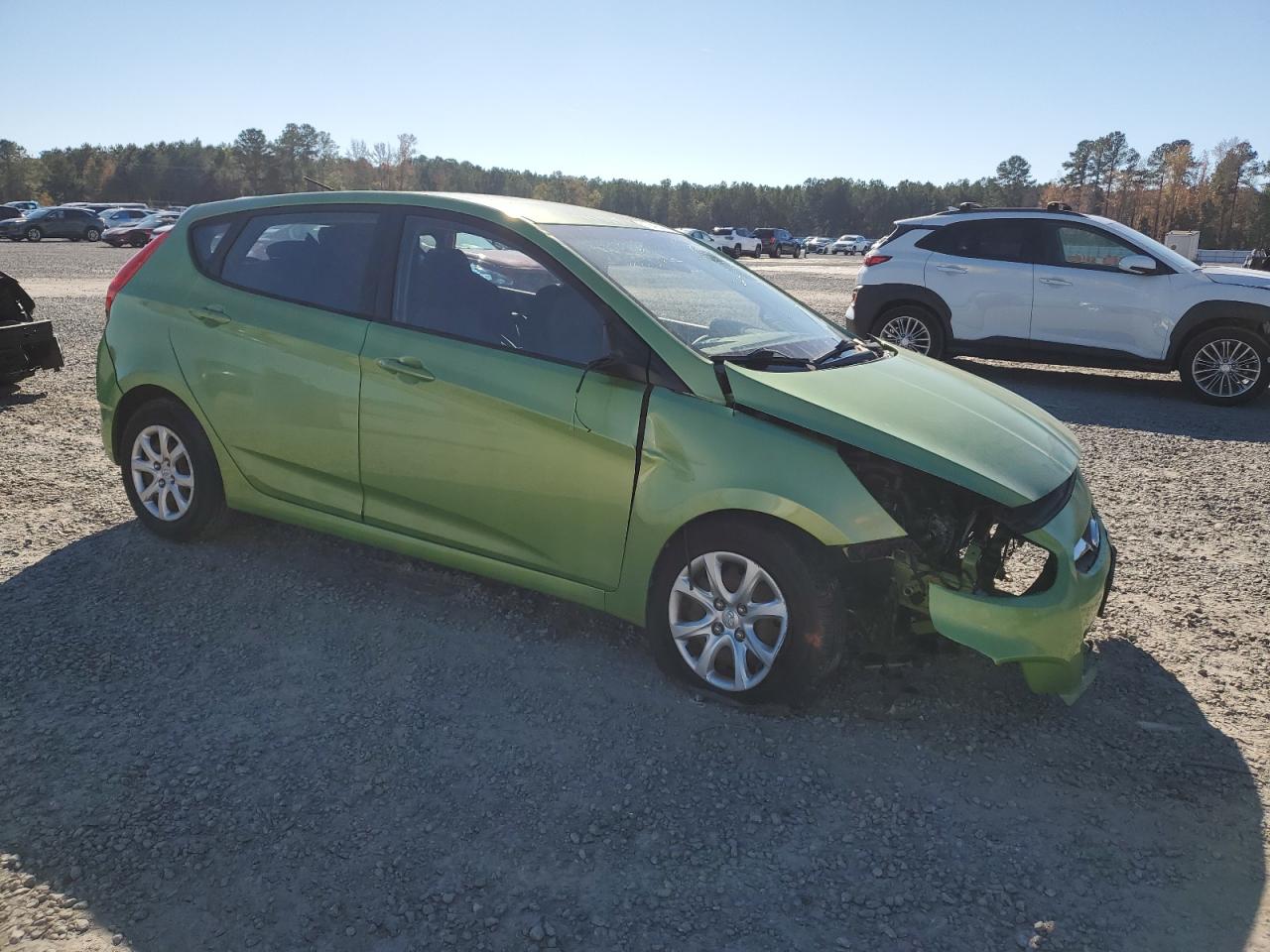 2014 Hyundai Accent VIN KMHCT5AE0EU141092 Copart auction photo, front end damage thumbnail 4