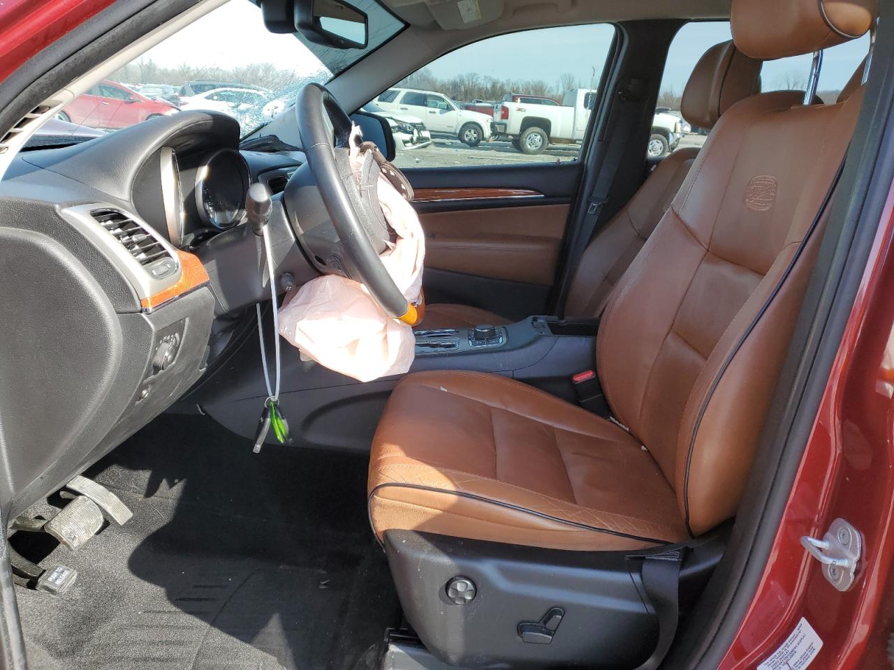 2012 Jeep Grand Cherokee VIN 1C4RJFCGXCC324284 Copart auction photo, front end / side damage thumbnail 7