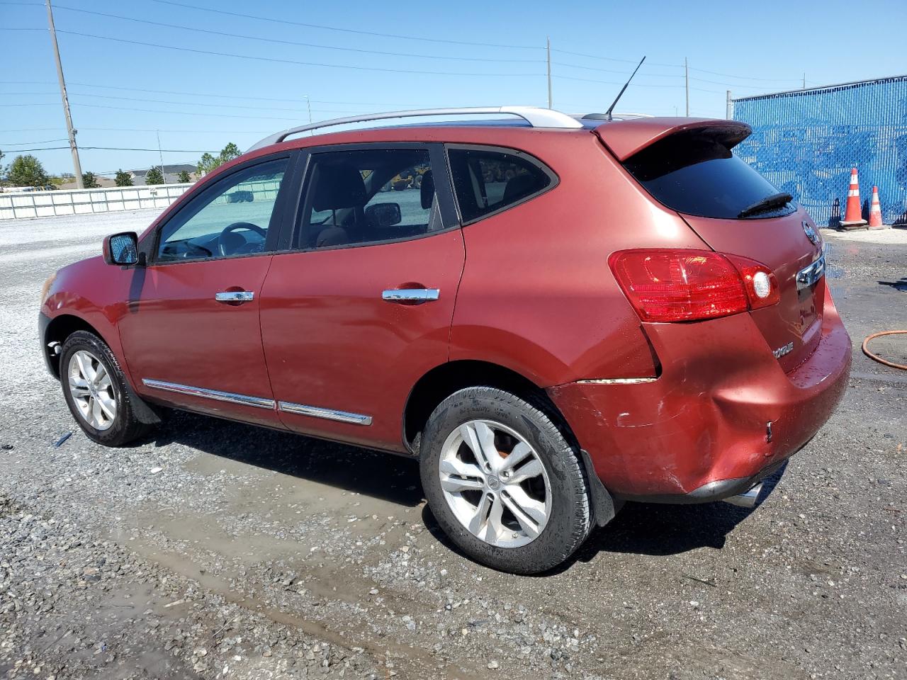 2012 Nissan Rogue VIN JN8AS5MT8CW255582 Copart auction photo, rear end / side damage thumbnail 2