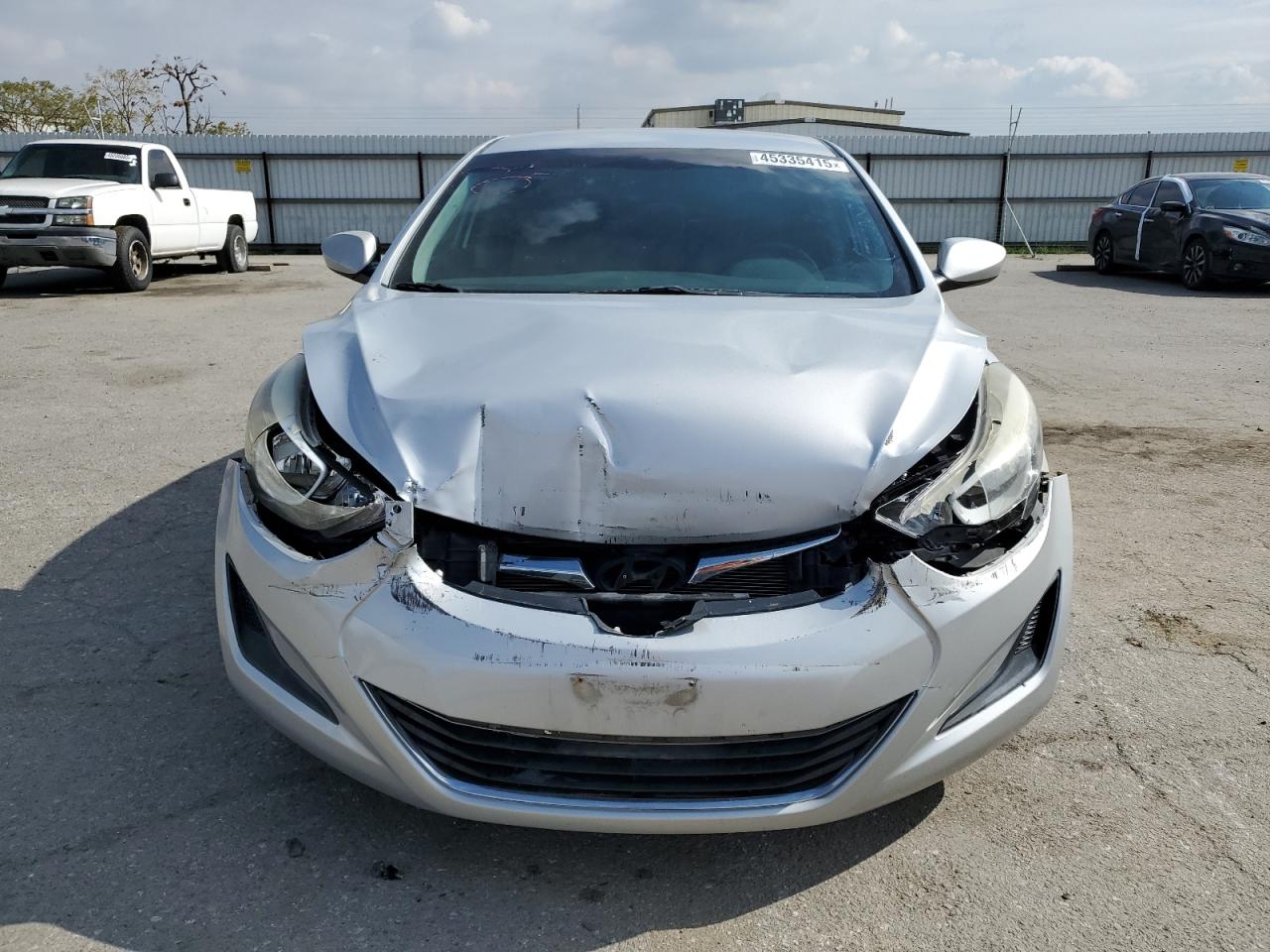 2016 Hyundai Elantra VIN 5NPDH4AE4GH736061 Copart auction photo, front end damage thumbnail 5