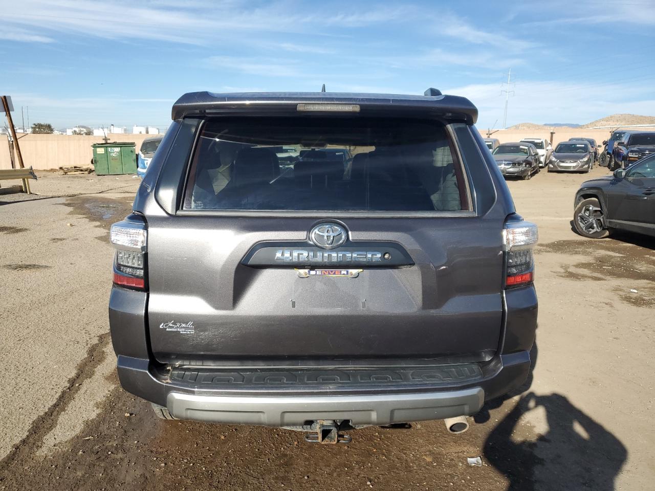 2018 Toyota 4Runner VIN JTEBU5JR3J5599693 Copart auction photo, front end / rear end damage thumbnail 6