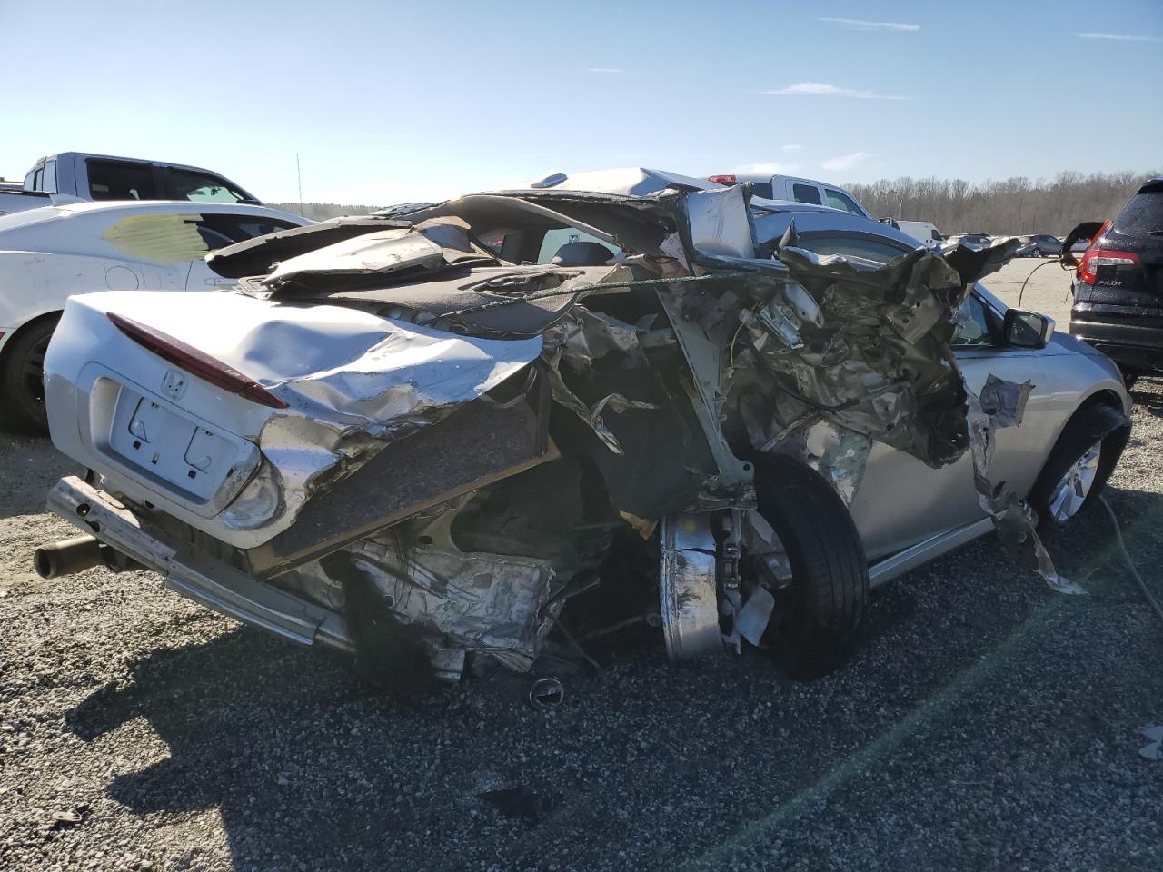 2006 Honda Accord VIN 1HGCM82646A002100 Copart auction photo, rear end / side damage thumbnail 3